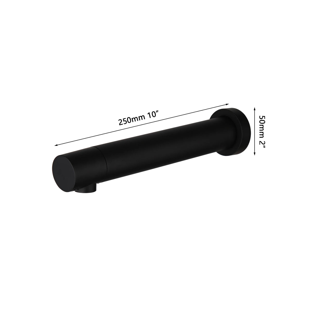 Zappo Matte Black Bathroom Faucet Wall Mount Sensor