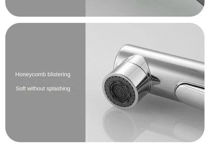 Pull-Out Bathroom Faucet Cold Water Outlet Bathroom Sink