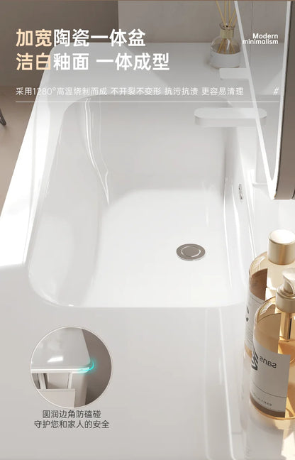 Led Light Ensuite Bathroom Cabinet Basin Designs Mirror