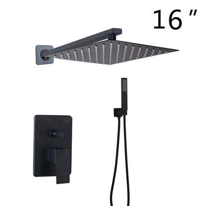 Kemaidi Bathroom 2-3 Way Shower Faucet Black 3-Functions