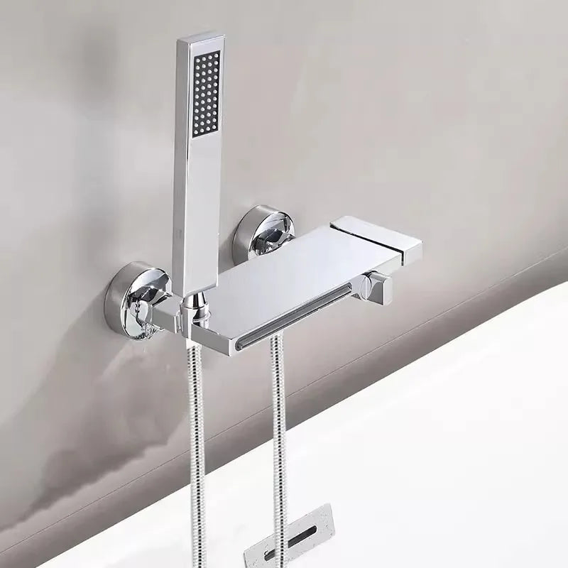 Tuqiu Gray Bathtub Shower & Cold Black Bathroom