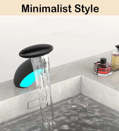 Bathroom Basin Faucet Led Light Tap Penguin Pull-Out