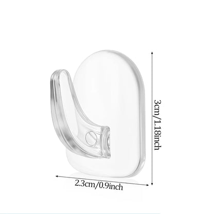 Transparent Strong Adhesive Mini Hook Door Bathroom Mirror