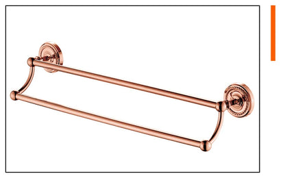 Bathroom Rose Gold Bath Towel Towel Ring Carved