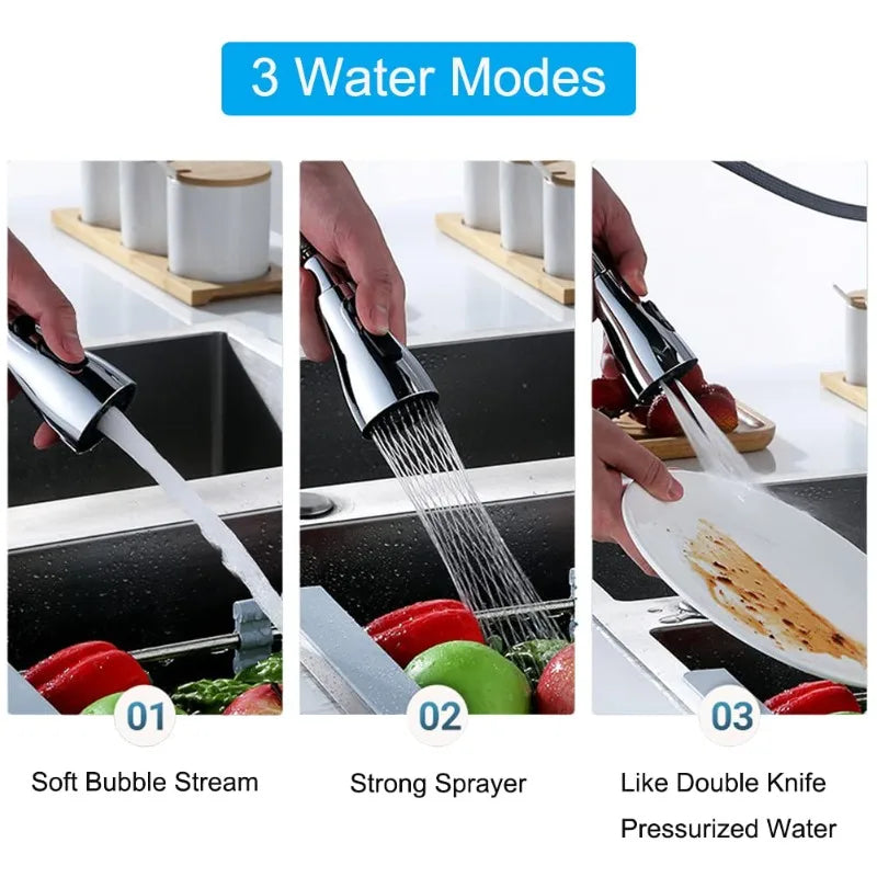 Multi-Functional Sink Faucet Spray Nozzle Head Tap In