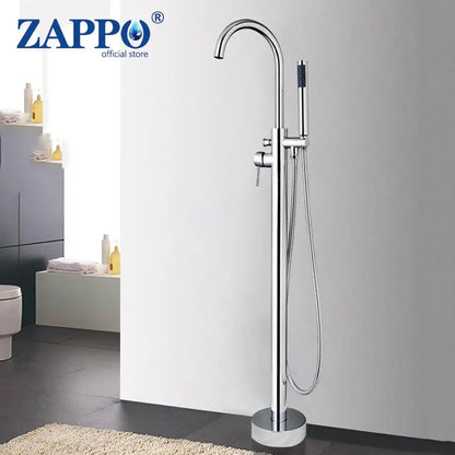 Zappo Standing Tub Shower Faucet Floor Mount Shower