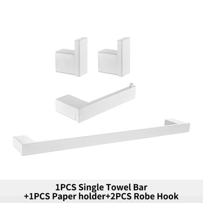 Bathroom Hardware White Wall Mounted Toilet Roll Paper