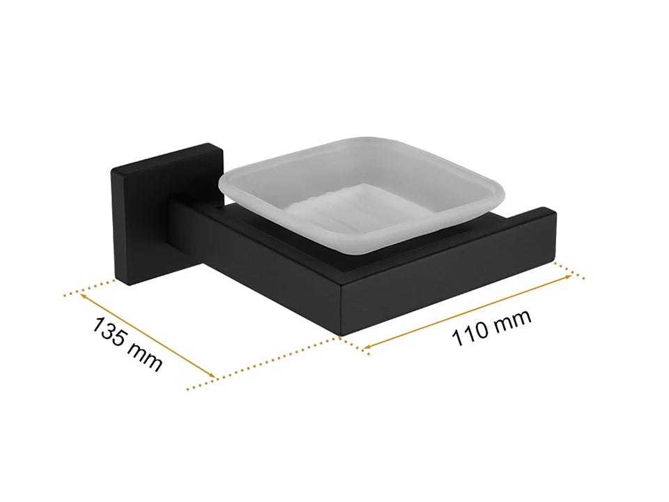 Matte Black Bathroom Hardware 304 Stainless Steel Towel
