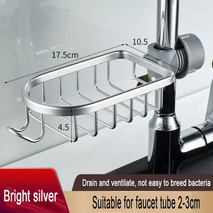 Sink Faucet Shelf Bathroom Shelf Soap Sponge Drain