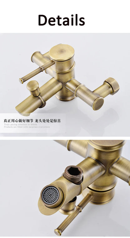 Antique Bathroom Shower Faucet Cold Bathtub Mixer Crane