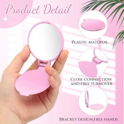 5pcs Compact Mirror Bulk Pocket Mini Folding Mirrors