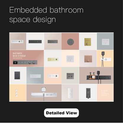 Intelligent Black Brass Bathroom Faucet Led Digital Display