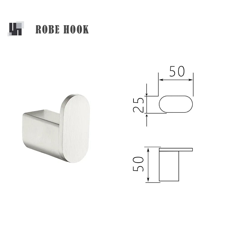Bathroom Hardware Stainless Steel Bathroom Wall Mounted Towel