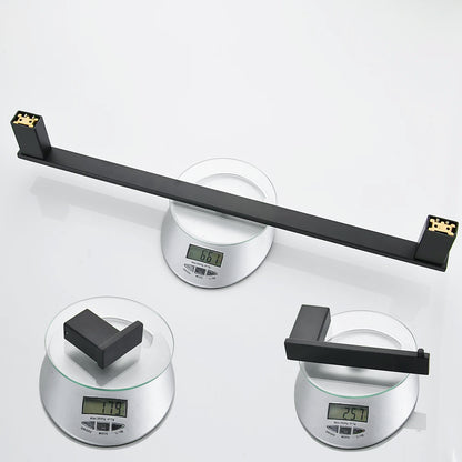 Matte Black Hook Towel Rack 304 Stainless Steel