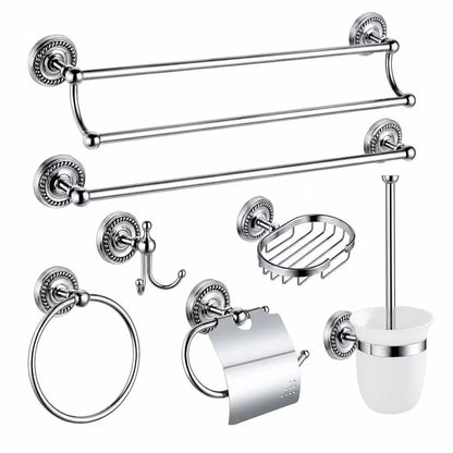 Kemaidi Antique Brass Bathroom Paper Holder Toilet Brush