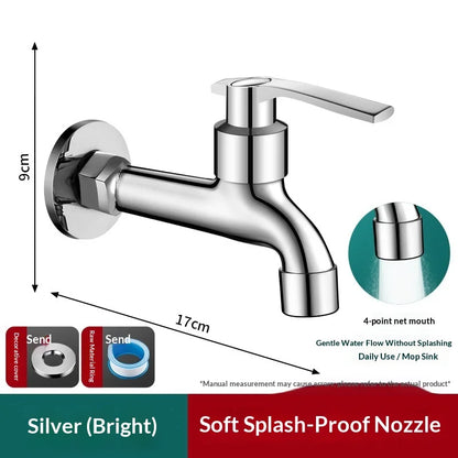 Zinc Alloy Wall Mount G1/2 Cold Water Tap