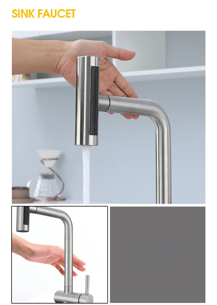 Fly Rain Touch Faucets 304 Stainless Steel Cold