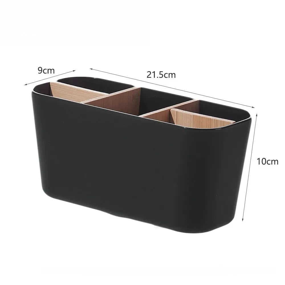 Toothbrush Holders Bathrooms Bamboo Tooth Brush Holder Slots