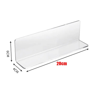 Acrylic L-Shaped Bathroom Mirror Cabinet Baffle - Gap