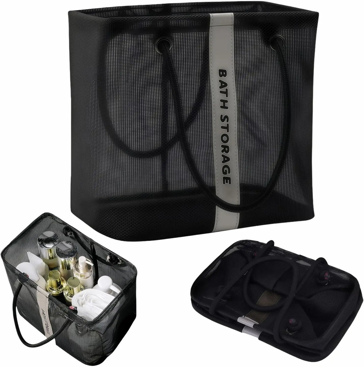 Large Mesh Shower Caddy Wide Mouth Quick Dry