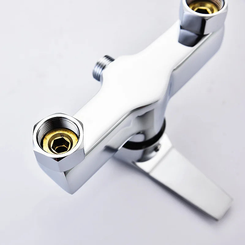 Brass Shower Faucet Mixer Valve Shower Head Hidden