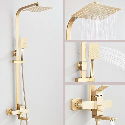 Matte Black Bathroom Shower Faucet 8/10/12inch Wall Mount