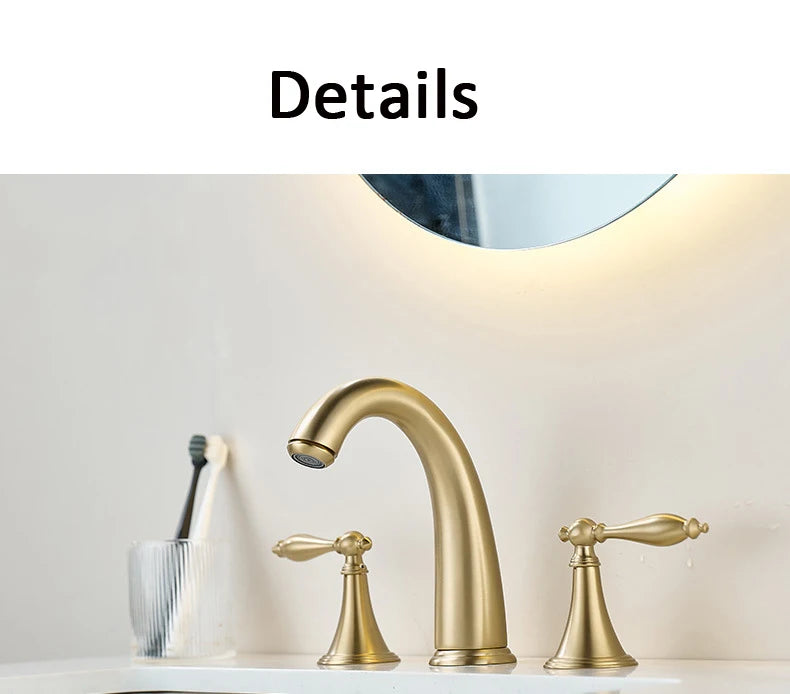 Nordic Style Basin Faucet Holes Bathroom Sink Faucet