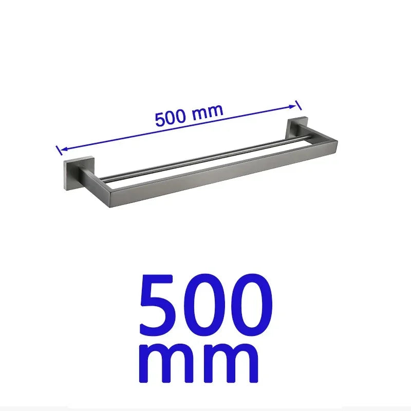 Gunmetal Stainless Steel Bathroom Accessorie Hardware Towel Rack