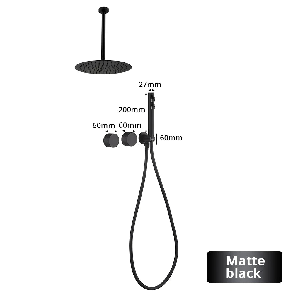 Ceiling Arm Brushed Gold Gunmetal Matte Black Chrome