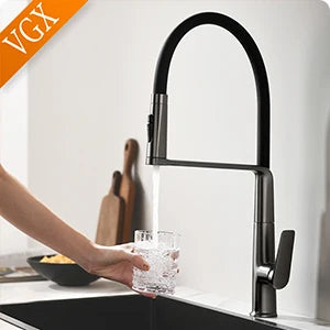 Vgx Faucet Sink Faucets Rubber Pull Down Stream