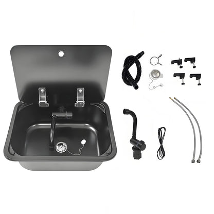 Rv Sink Faucet/Tap 304 Stainless Steel Tempered Glass
