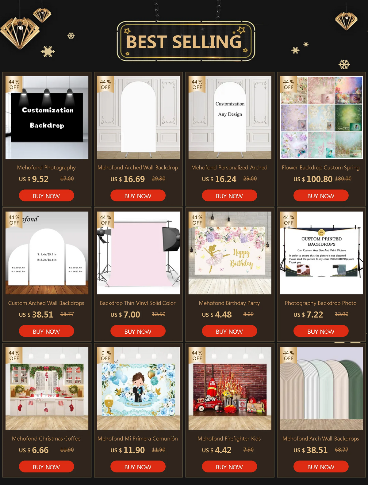 Personalized Photography Backdrop Professional Custom Wedding