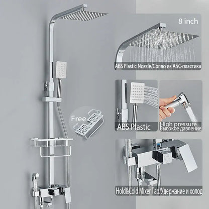 Black Shower Faucet Ways Showers Faucet Systems Adjustable