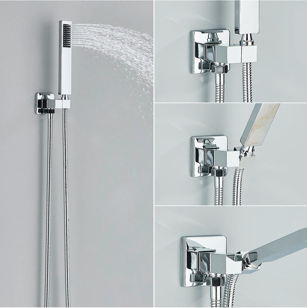 Concealed Chrome Shower Bathroom Shower Faucet Bath Shower