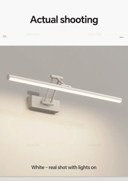 Modern Led Wall Lamp Bathroom Mirror Lamp Retractable
