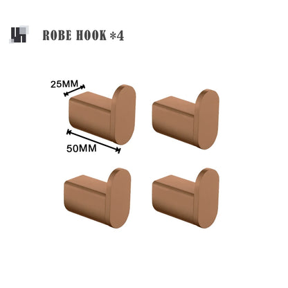 Rose Gold Bathroom Wall Mount Shelf Toilet Bath