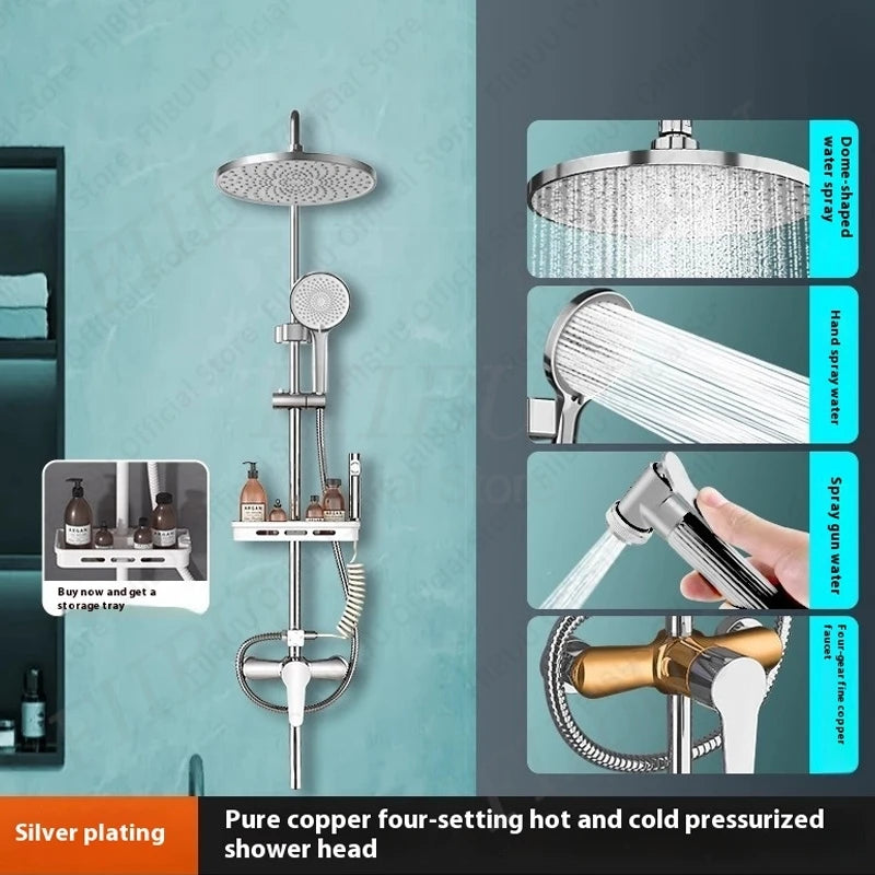 Pressure Water Massage Shower Water Saving Shower System