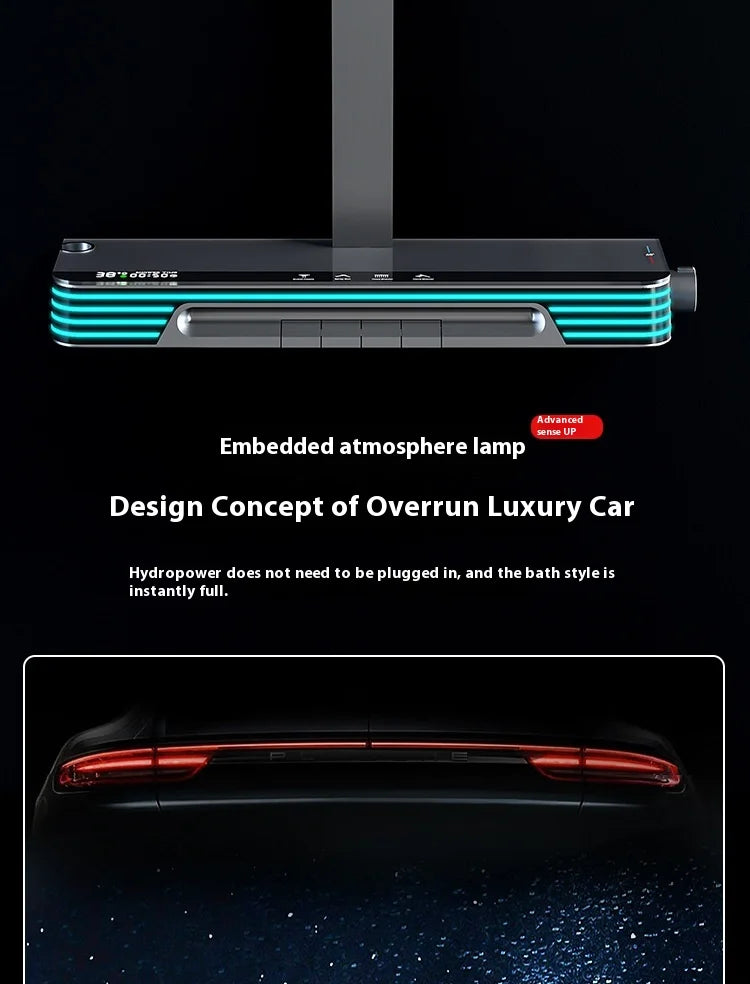 Back Spray Piano Digital Bathrooom Shower System Cold