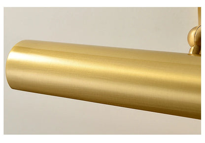 Brass Mirror Front Light Retro Bathroom Vanity Wall