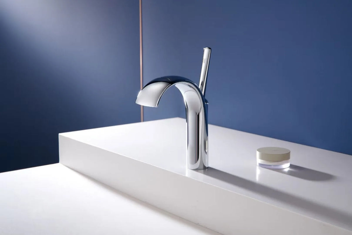 Rose Gold Basin Faucet Bathroom Lever Cold Sink