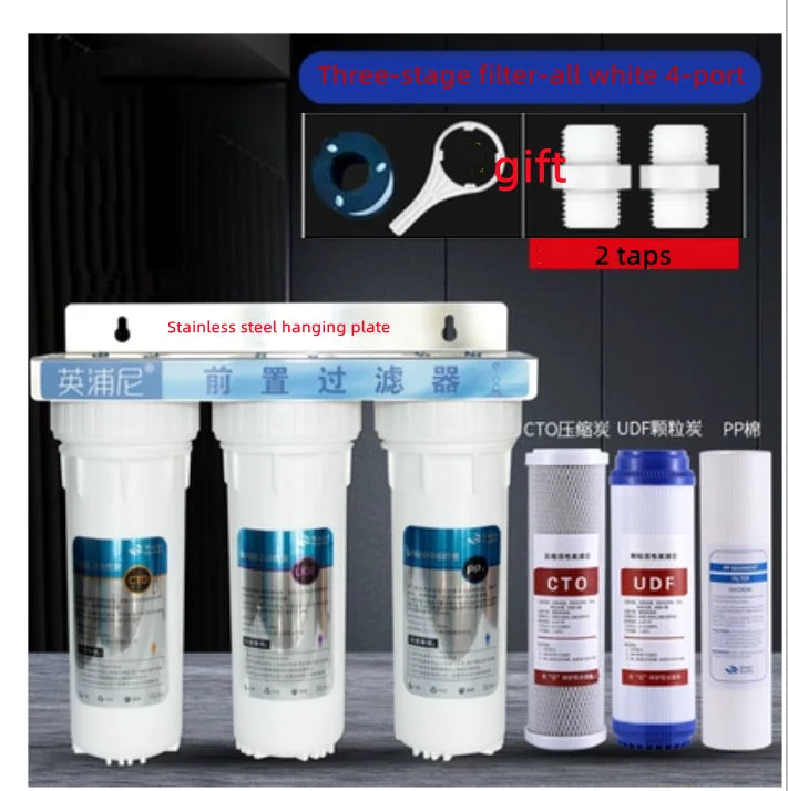 10-Inch Three-Stage Water Purifier Pre-Filter Water Purifier Tap