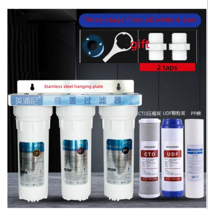 10-Inch Three-Stage Water Purifier Pre-Filter Water Purifier Tap