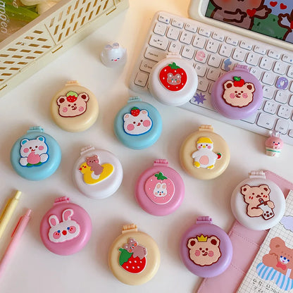 1pcs Mini Cute Folding Air Comb Mirror Compact
