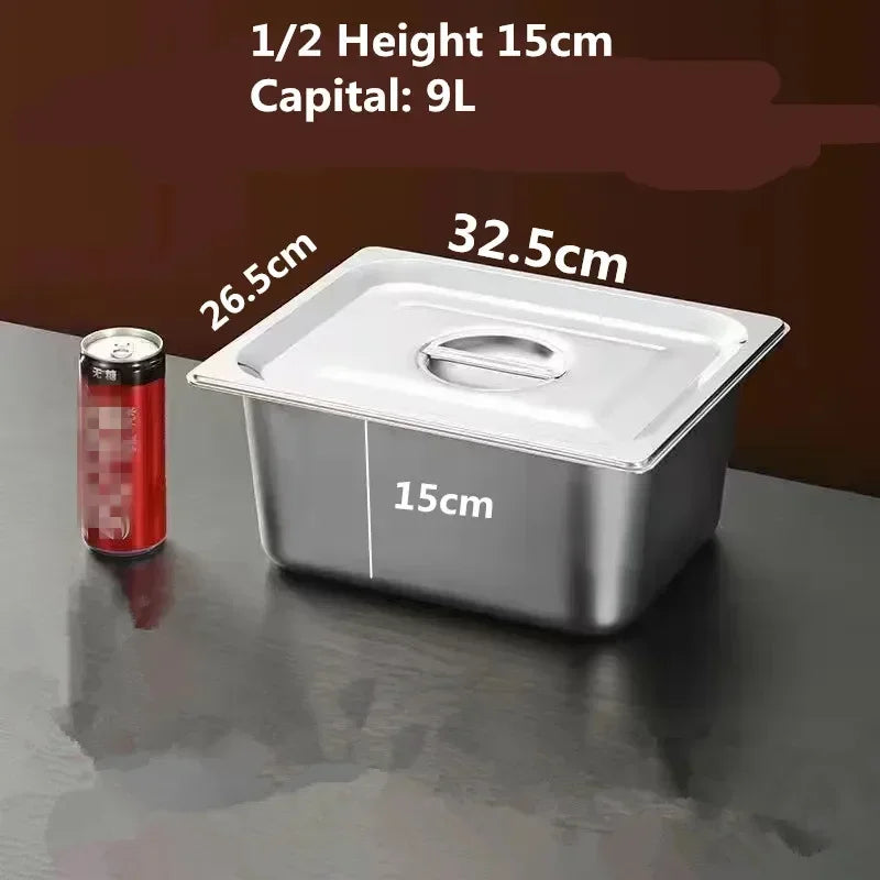 Square Basin Rectangle Tray Basin Lid Gn Pan