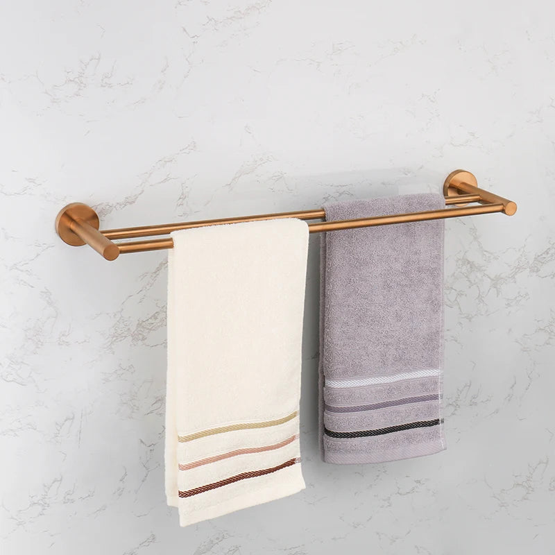 Bathroom Hardware 304 Stainless Steel Rose Gold Towel