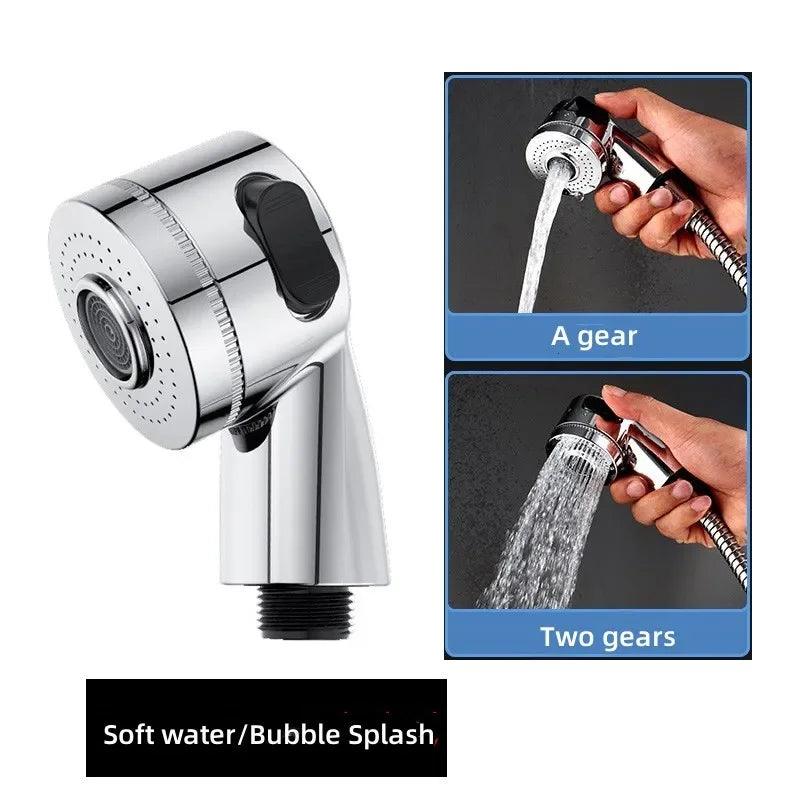 Shower Spray Head Dual Function Bathroom Faucet Tap