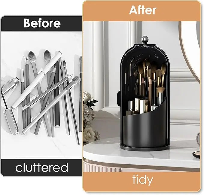 Rotating Dustproof Toothbrush Holder Organizer 360 Swivel