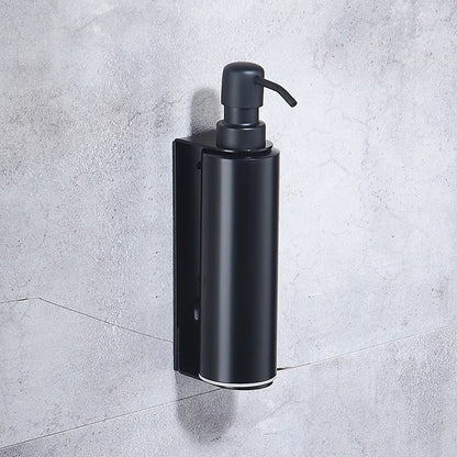 Black Liquid Soap Dispenser Shampoo Hotel Bathroom Wall