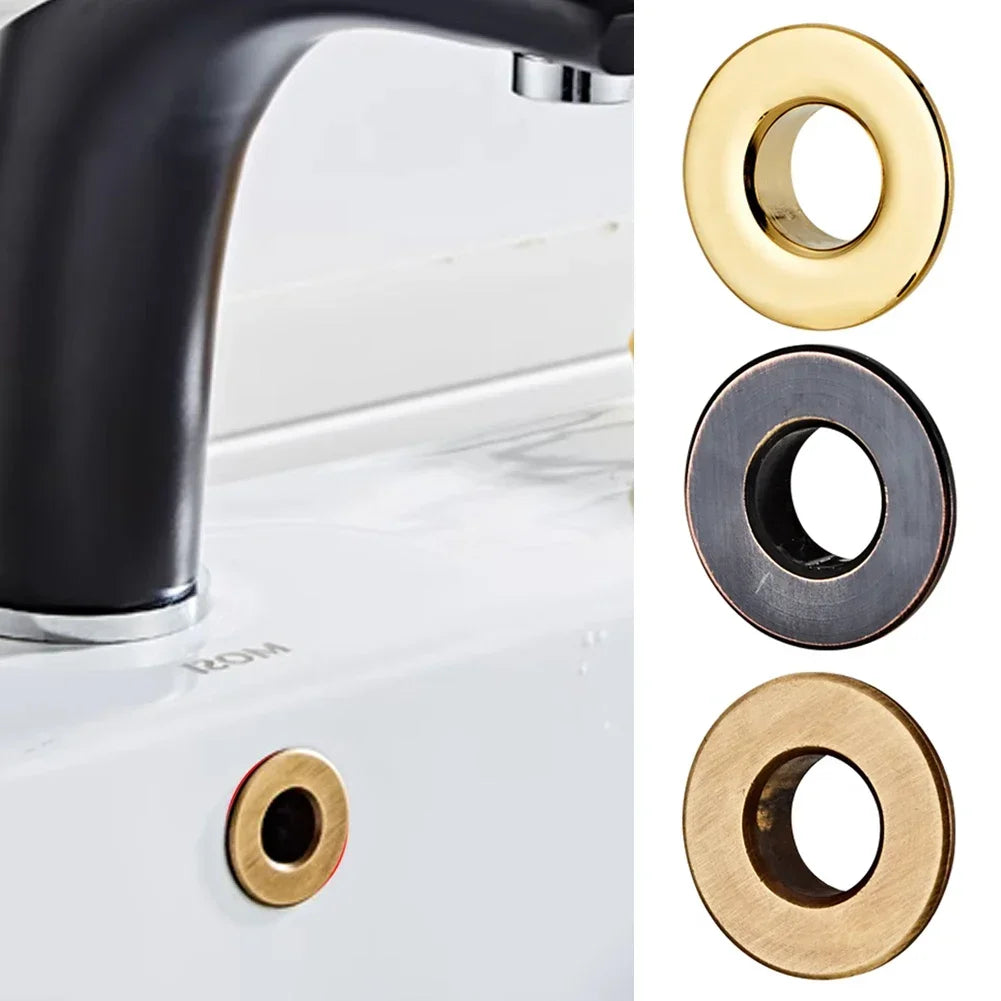 Overflow Cover Black Silver Gold Vintage Bronze Brass