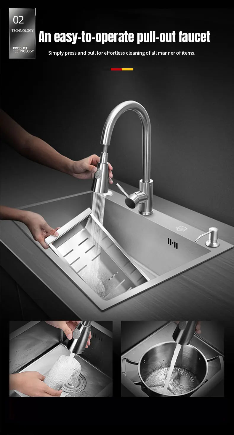 Multi-Functional Large-Capacity 304 Stainless Steel Rectangular